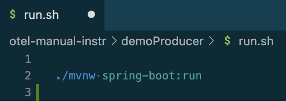 run script Maven wrapper
