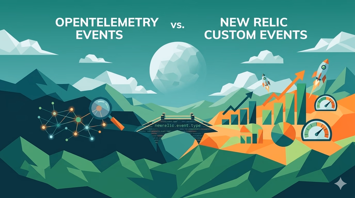 OpenTelemetry Events vs. New Relic Custom Events: Capabilities, Context, and the “Why”