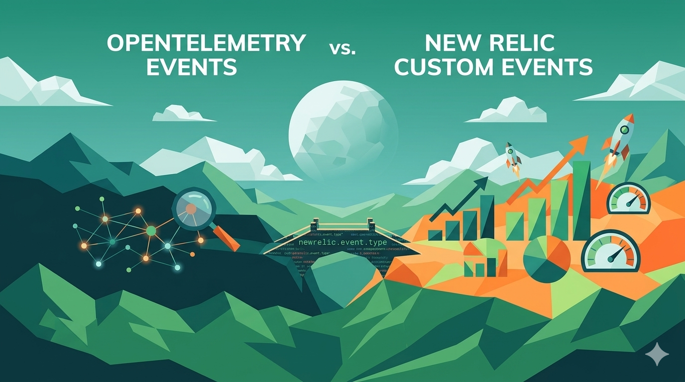 OpenTelemetry Events vs. New Relic Custom Events: Capabilities, Context, and the “Why”