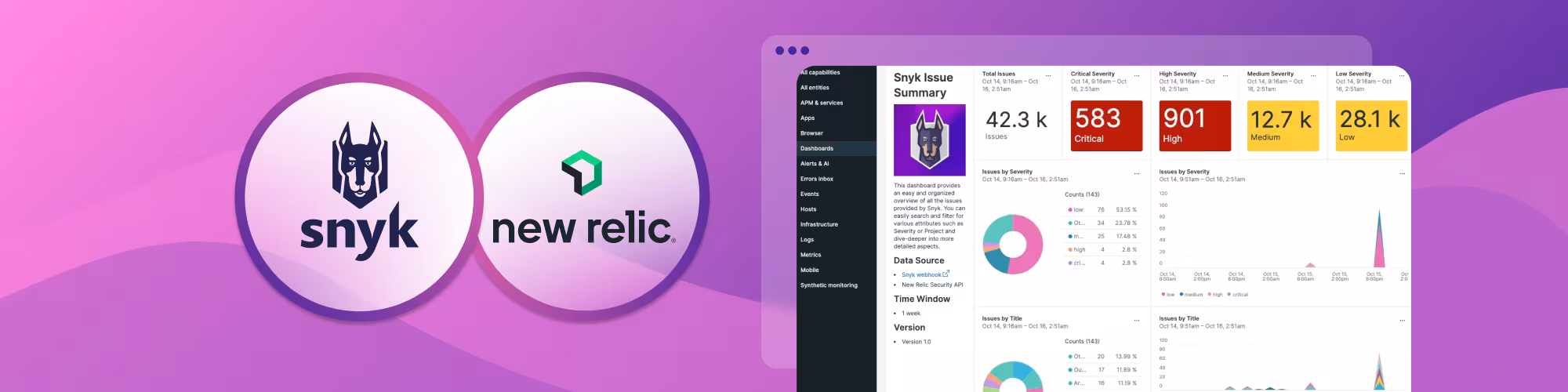 How to send Snyk vulnerability data to the New Relic observability platform